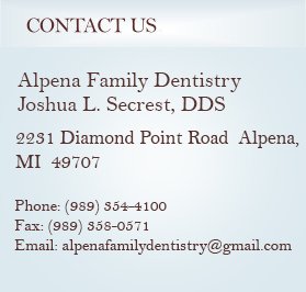 Alpena Family Dentist Contact